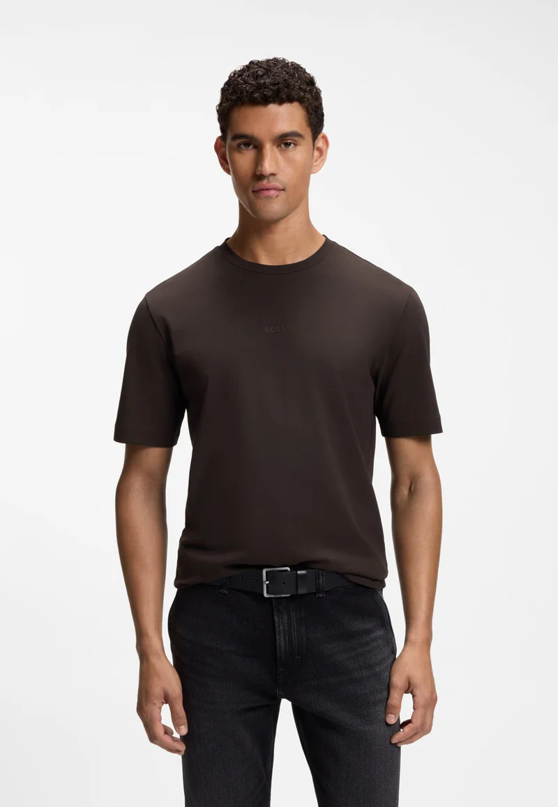 Relaxed-fit T-shirt with a layered logo print