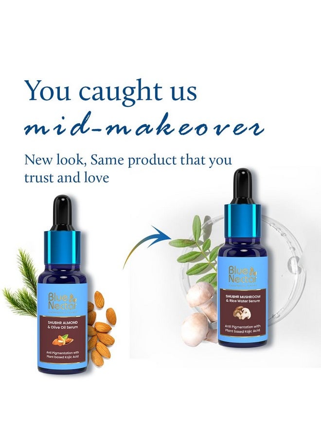 Blue Nectar Mushroom & Rice Water Face Serum For Women & Men (13 Herbs,30Ml)  - Image 2