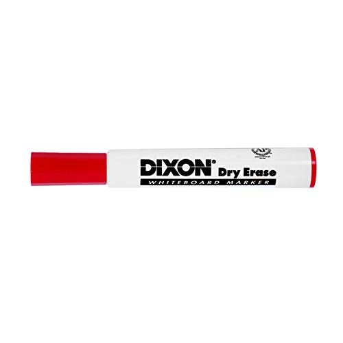 Dixon Dry Erase Markers, Wedge Tip, Red, 12-Pack (92101) - Image 2