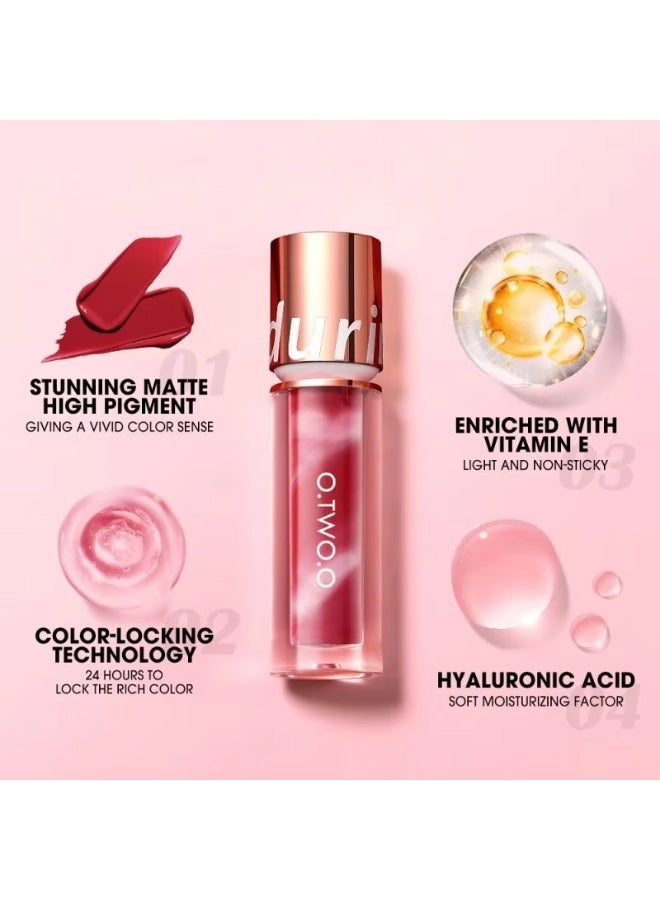 O.TWO.O O TWO O Velvet Matte Liquid Lolipop Lipstick Long Lasting Waterproof Non Transfer Smooth Lip Color - Image 2