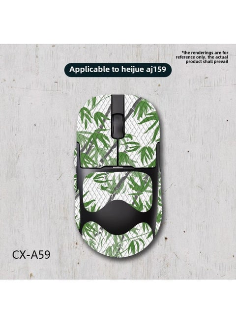 For Heijue AJ159apex Mouse Anti-Slip Sticker AJ159 Pro Universal Full Coverage Lizard Skin Sweat-Absorbing Scratch-Resistant Batch-Color:Heijue Aj159-cx-a59/white Diamond-all Inclusive