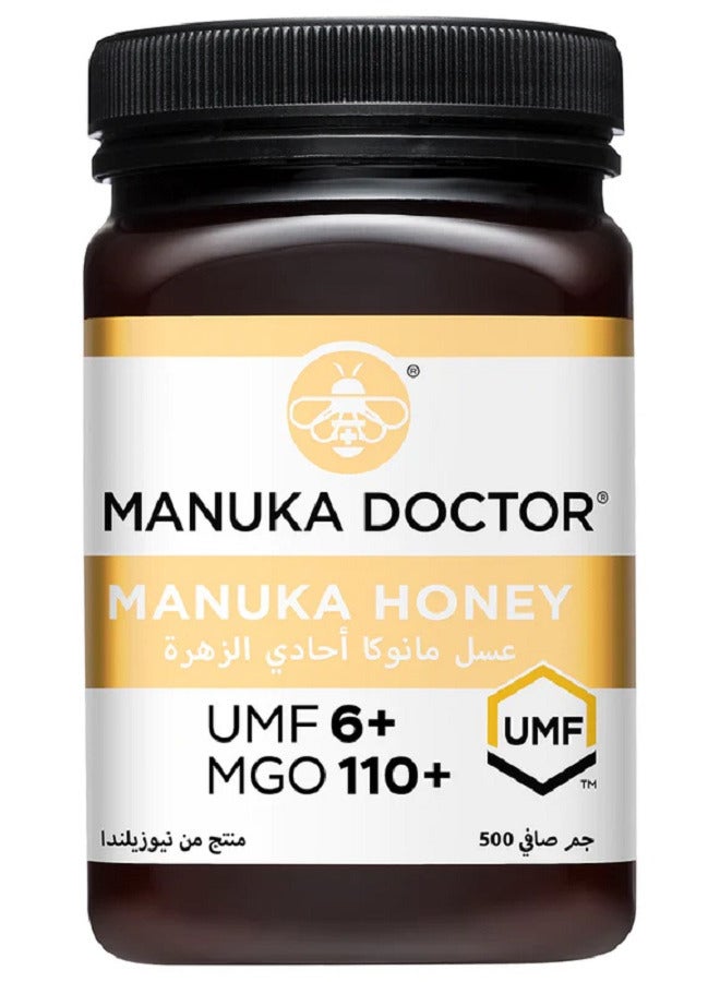 Manuka Doctor UMF 6+ Monofloral Manuka Honey 500g - Image 1