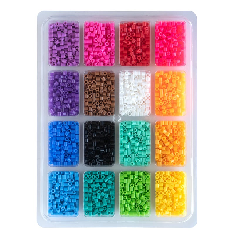 Perler 17605 Assorted Fuse Beads Kit with Storage Tray and Pattern Book for Arts and Crafts, Multicolor, 4001pcs - Image 2