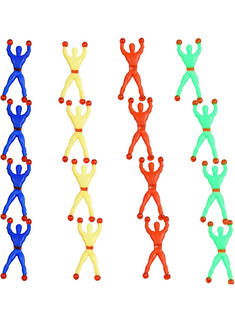 fantasize 16pcs Sticky Window Crawler Men Stretchy Sticky Wall Climbers Sticky Man Wall Climbers Stretchy Sticky Toys Window Crawler Toys Party Bag Fillers for Party Favor Home Kids - Image 1