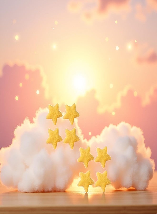 BWESOO 8Pcs Yellow Star Hairpins Solid Color Fluffy Fuzzy Soft Anti-slip Hair Decor Portable Sweet Style Pentagram Bangs Clips Hair Styling Clips Hair Accessories - Image 5