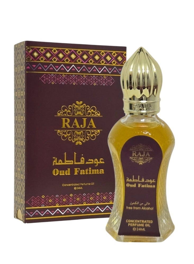 راجا زيت عطري مركز عود فاطمة 24 مل - Image 1