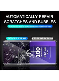General Compatible with Redmi Note 13 Pro Plus [2+2 Pack] TPU Flexible Screen Protector + Camera Lens Protector,9H Hardness HD Anti-Scratch Tempered Glass Bubble Free  - Image 4