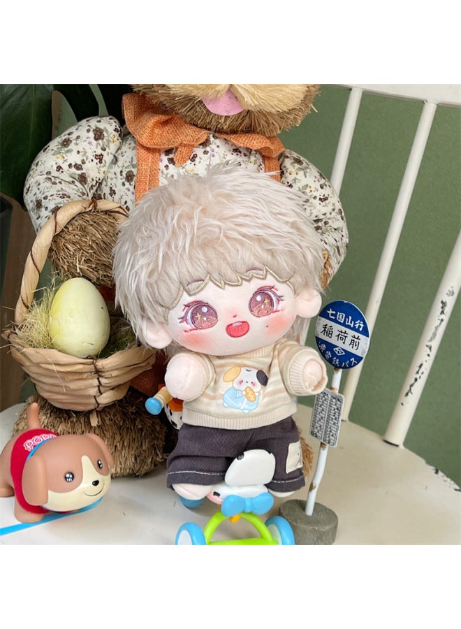 20cm Yan Haoxiang Plush Long Hair Cotton Doll Skeleton Star Doll Yan Haoxiang Doll Wholesale-Specifications:20cm Skeleton 2 Days Delivery-Color:Yan Haoxiang + Panda Zipper Suit + Yellow Camera - Image 4