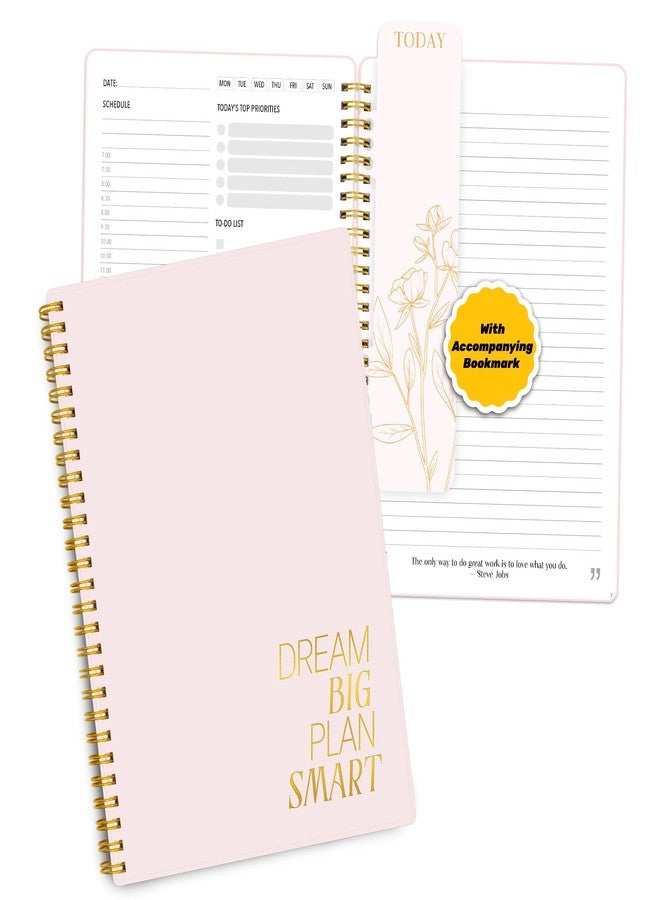 Decorably SIMPLIFIED DAILY PLANNER AND WORK NOTEBOOK WITH HOURLY SCHEDULE - UNDATED - Image 1