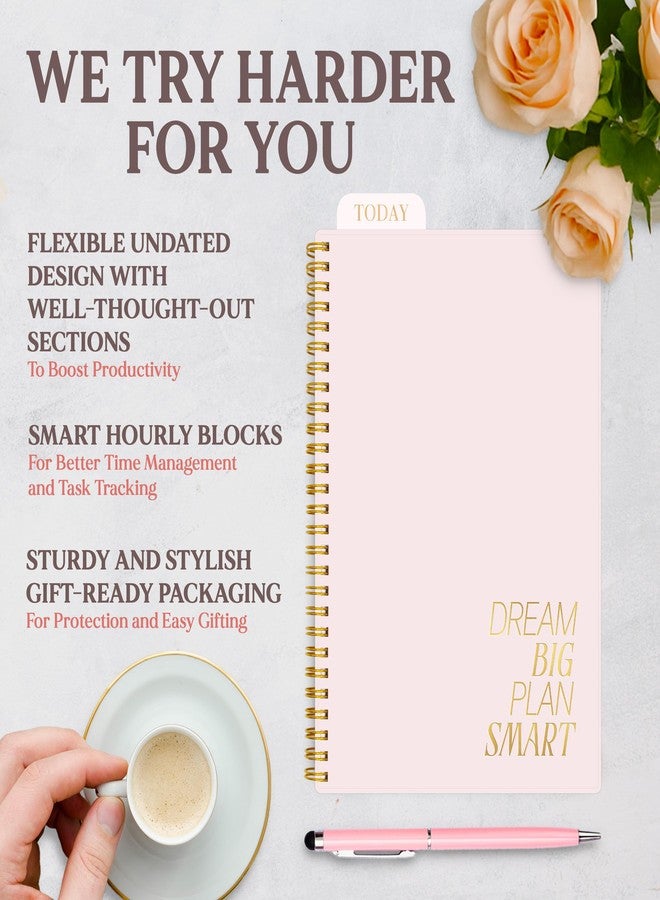Decorably SIMPLIFIED DAILY PLANNER AND WORK NOTEBOOK WITH HOURLY SCHEDULE - UNDATED - Image 2