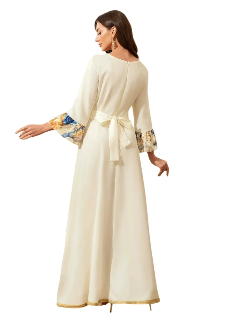 Bidani  Zahra Embroidered Velvet-Touch Maxi for Women | Best Price UAE