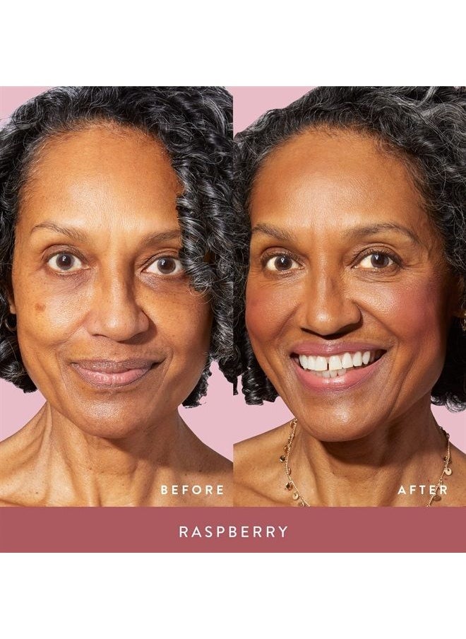 LAURA GELLER NEW YORK Baked Blush-n-Brighten Marbleized Blush- Raspberry Creamy Lightweight Matte Finish  - Image 2