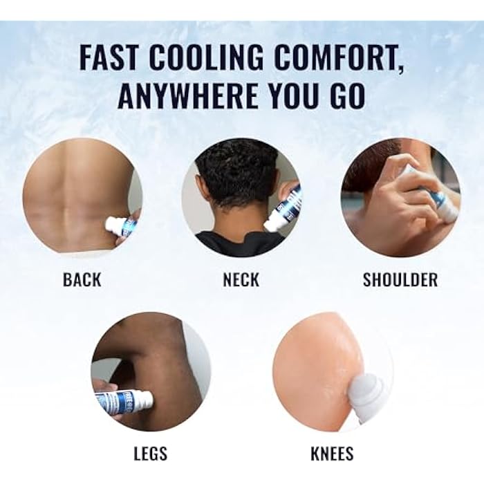 FREE EASE Magic Relief Roller Nerve Joint and Muscle Pain Relief | Fast Cooling Therapy, Back, Neck, Shoulder, Knee Pain, Supports Joint Flexibility and Mobility, Made in USA - Image 2