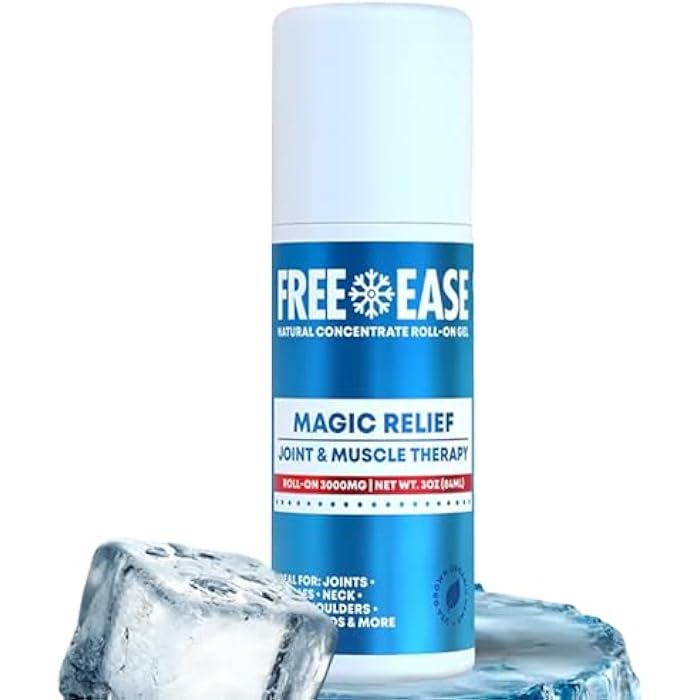 FREE EASE Magic Relief Roller Nerve Joint and Muscle Pain Relief | Fast Cooling Therapy, Back, Neck, Shoulder, Knee Pain, Supports Joint Flexibility and Mobility, Made in USA - Image 1