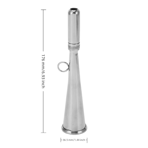Chiffonade 304 Stainless Steel Emergency Use Removable Mouthpiece Boat Fog Horn Silver Handheld Foghorn Marine Safety Equipment(1 x Handheld Foghorn) - Image 3