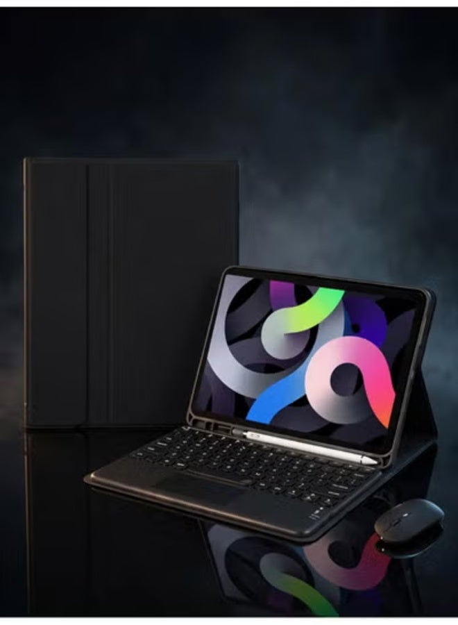 ELTRAZONE Keyboard Case Compatible with iPad Mini 5/ Mini 4/Mini 3/Mini 2 /Mini 1 7.9 Inch with Bluetooth Mouse, Stand Case with Pen Holder, Lightweight Magnetic Case, Detachable Touch Keyboard 【Pen Not Included】 - Image 2