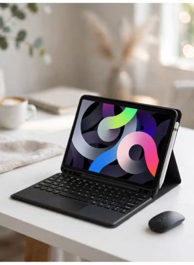 ELTRAZONE Keyboard Case Compatible with iPad Mini 5/ Mini 4/Mini 3/Mini 2 /Mini 1 7.9 Inch with Bluetooth Mouse, Stand Case with Pen Holder, Lightweight Magnetic Case, Detachable Touch Keyboard 【Pen Not Included】 - Image 3