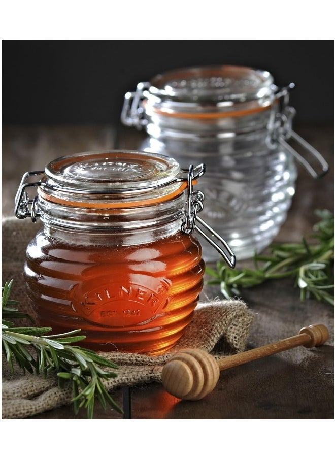 Kilner Honey Pot with Dipper in Gift Box  - Image 1