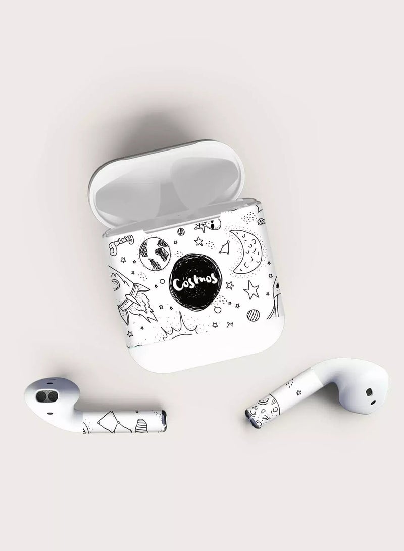 1sheet Cartoon Planet Sticker Compatible With Airpods - Image 1