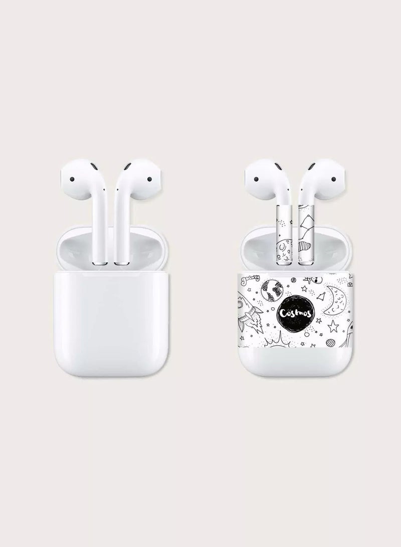 1sheet Cartoon Planet Sticker Compatible With Airpods - Image 5