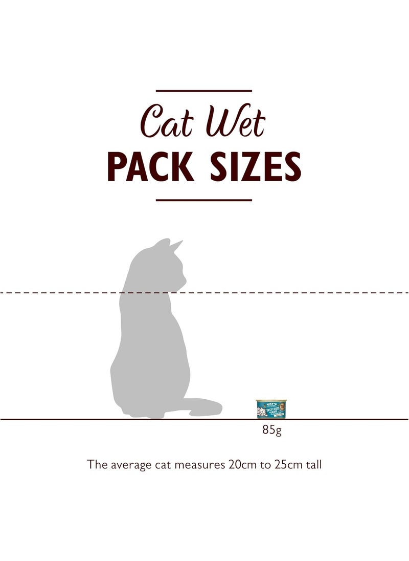 ليلي كيتشن LILY'S KITCHEN Tasty Cuts Chicken & Fish Senior Wet Cat Food 85g X 6pcs  - Image 5