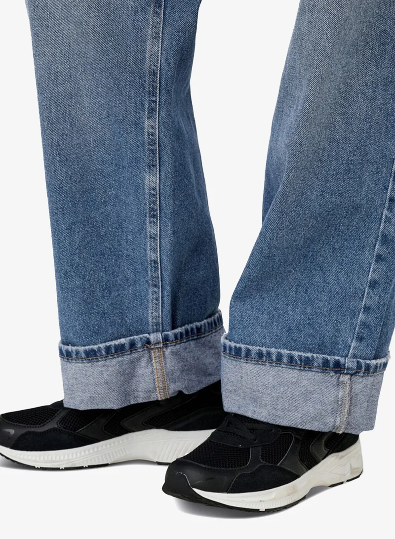 Only  Casual Mid Waist Wide Leg Jeans "32 for Women | Best Price UAE