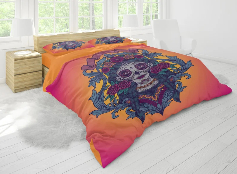 اراي هوم Erays Home Mexican 3D Double Duvet Cover Set