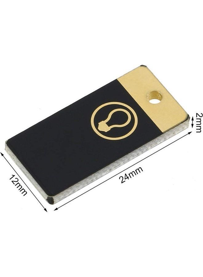 نيبمينينت مصابيح LED ليلية صغيرة للجيب على شكل سلسلة مفاتيح بمنفذ USB مكونة من 10 قطع أسود 10x6x3سم - Image 4