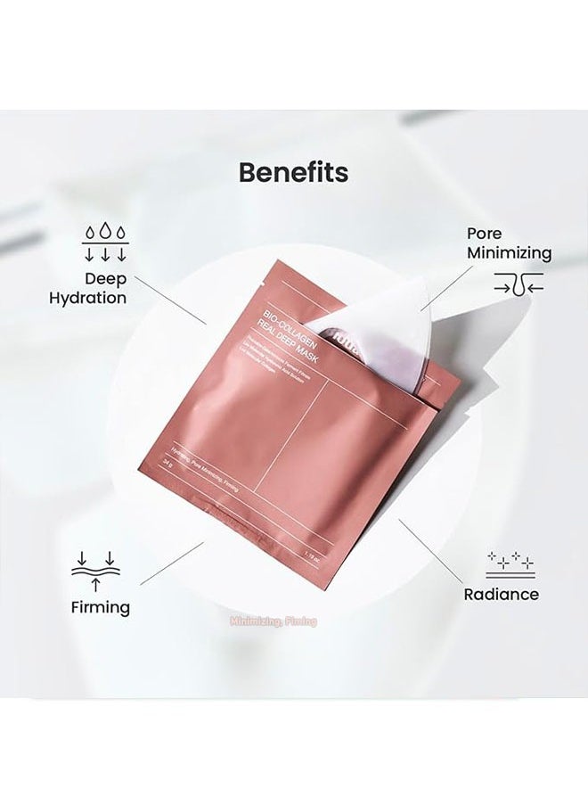 BIODANCE - 4 Patch Bio Collagen Real Deep Mask, Probiotios Galactomyces Ferment Filtrate, Low Molecular Hyaluronic Acid Solution, Low Molecular Collagen, Hydrating, Pore Minimizing, Firming - Image 1