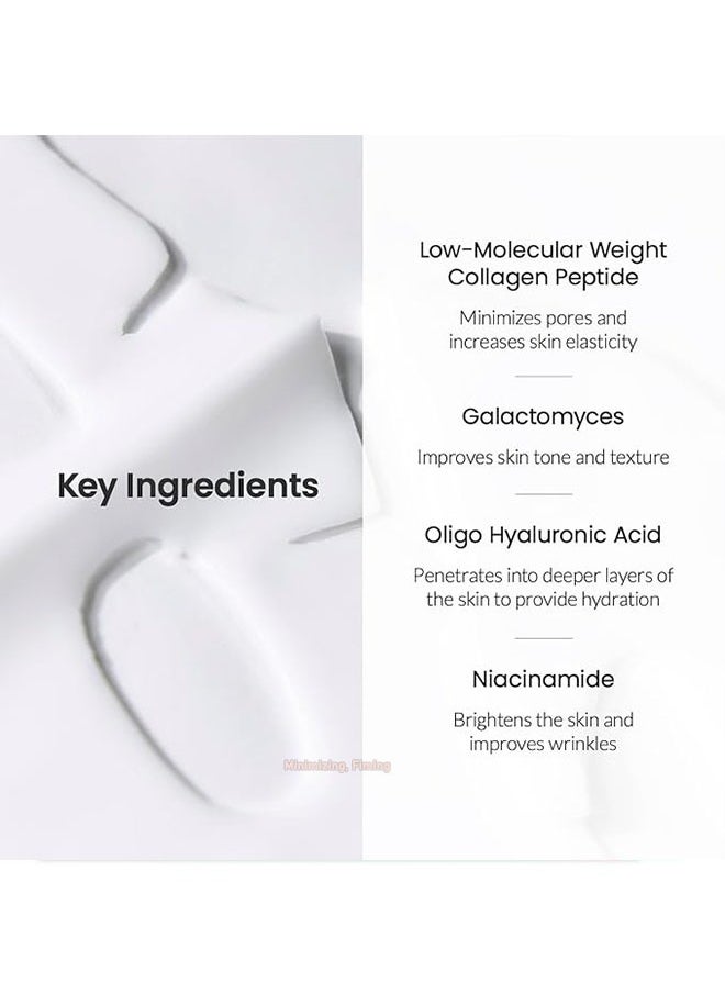 BIODANCE - 4 Patch Bio Collagen Real Deep Mask, Probiotios Galactomyces Ferment Filtrate, Low Molecular Hyaluronic Acid Solution, Low Molecular Collagen, Hydrating, Pore Minimizing, Firming - Image 1