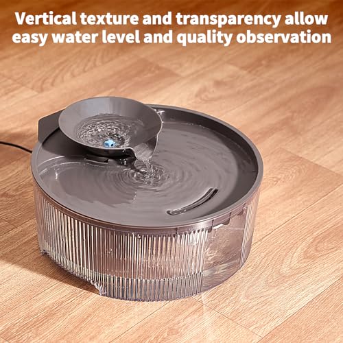 Vekonn Dog Water Fountain, 5L/169oz Pet Water Fountain with Transparent Design and 3 Filters, Dog Water Bowl Dispenser with Quiet Pump, Ideal for Dogs, Cats and Multi-pet households - Image 4