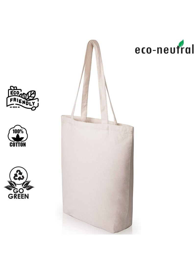Eco-neutral 5-Pack Cotton Tote Bag Bulk Wholesale Natural For DIY Crafts And Wedding Birthday Shopping - Image 3