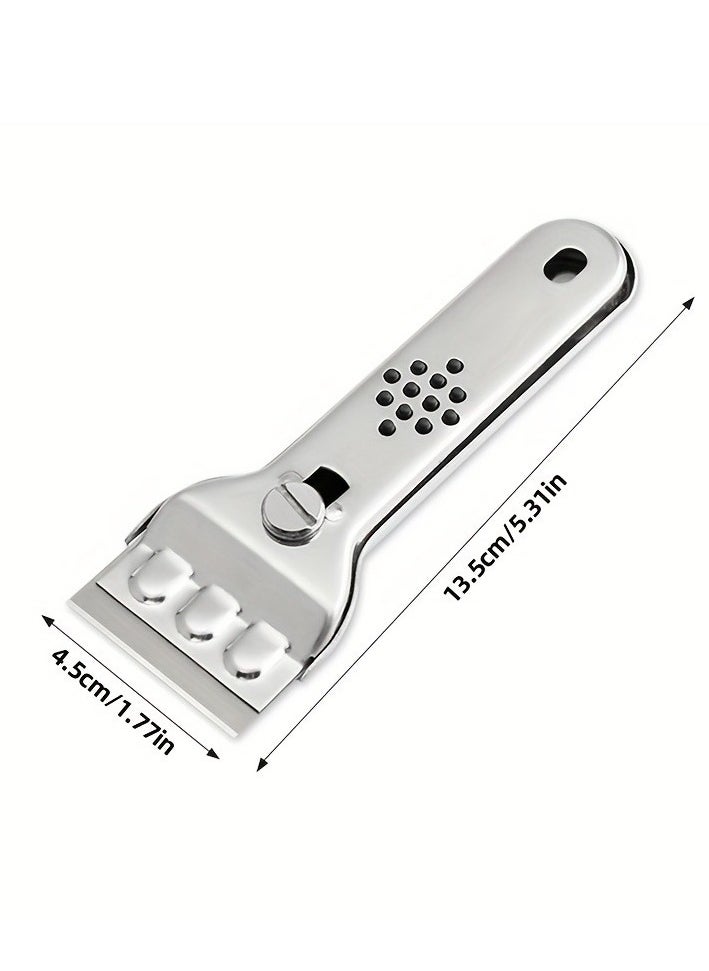 Generic 1Pcs Cleaning Scraper, Multipurpose Scraper With Blade, Paint Scraper, Oil Dirt Cleaner, Kitchen Cleaner For Ceramic Induction Cooktops, Cleaning Tool,Ready For School, Apartment Essentials  - Image 2