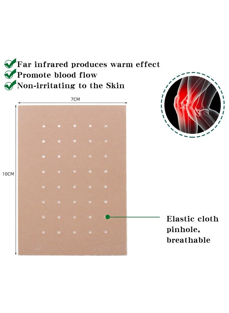 SYOSI 60Pcs Pain Relief Patch Plaster Pain Relieving Patch Natural Ingredients for Long Lasting Effect to 10 Hours Promote Blood Circulation Medicated Plaster for Knee Joint Muscle Pain - Image 4