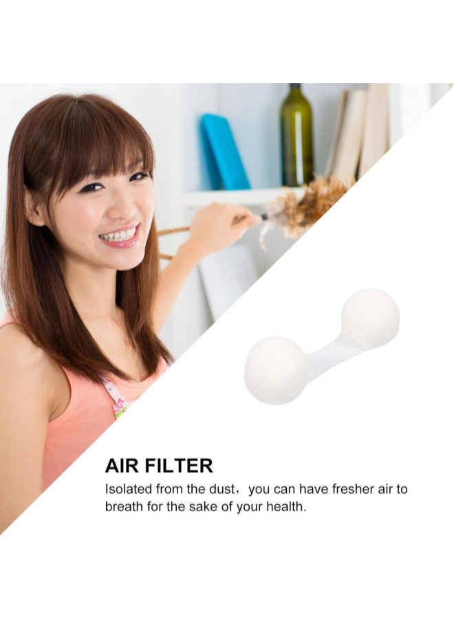klarako Air Filter Nose Plugs 50pcs White Spray Disposable Nose Filters Plugs for Sunless Airbrush Spray Tanning Breathable Invisible Nasal Filters Nose Filters Sponge