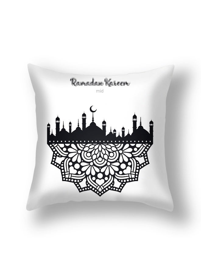 NIBEMINENT 1PCS Decorative Pillow Covers, 45x45 cm Square Star Moon Throw Pillow Cases Palace Cushion Case Covers for Ramadan Couch Sofa Home Car Decoration - Image 1