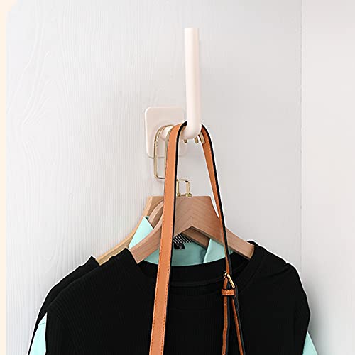 Saderoy 4Pcs Wall Hooks，Multi-Purpose Wall Hangers for Hanging Coats, 3M Heavy Duty Self Adhesive Hooks for Bedroom Bathroom Kitchen Office Hanging - Image 5
