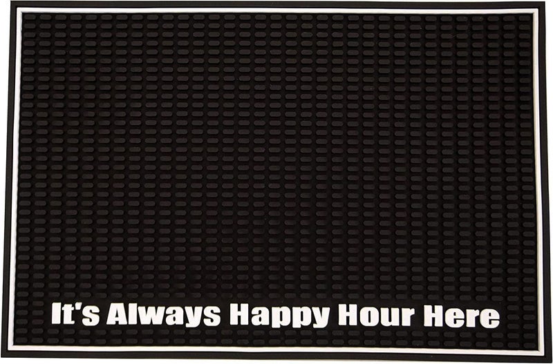 Highball  Chaser Premium Custom Bar Mat 18in x 12in 1cm Thick Durable and Stylish Service Bar Mat for Spills Coffee Bars Restaurants Counter Top Dish Drying Mat Happy Hour