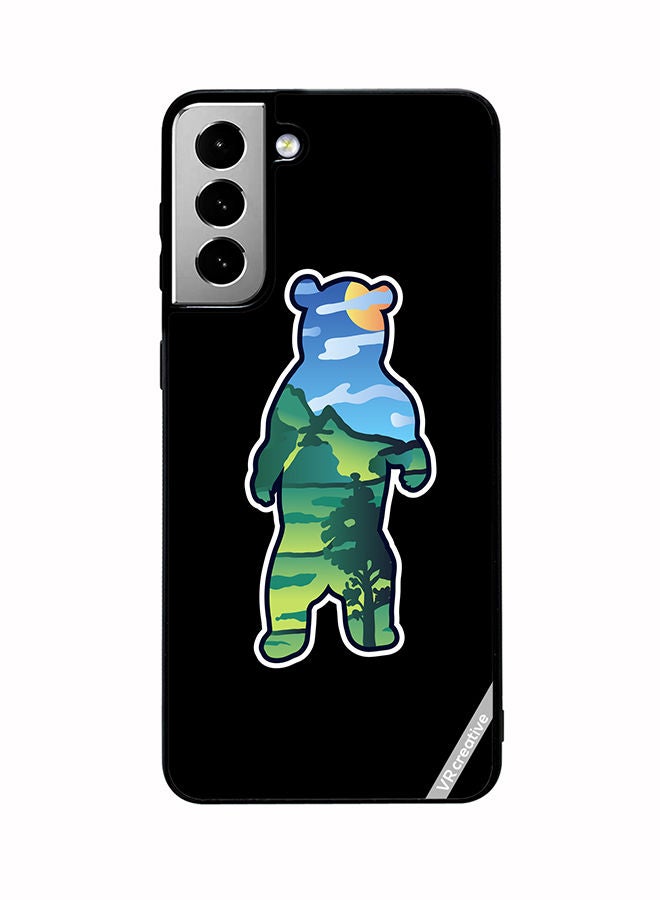 VR CREATIVE Protective Case Cover For Samsung Galaxy S21 FE 5G Wild Bear Design Multicolour - Image 1