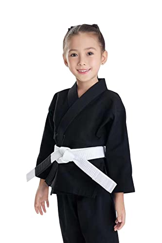 JUST YEARN Kids BJJ GI, Youth IBJJF Children’s Students Brazilian Jiujitsu Gi kimono Pre-washed Fabric - Image 2