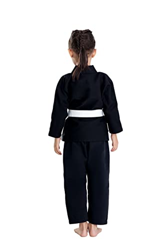 JUST YEARN Kids BJJ GI, Youth IBJJF Children’s Students Brazilian Jiujitsu Gi kimono Pre-washed Fabric - Image 4