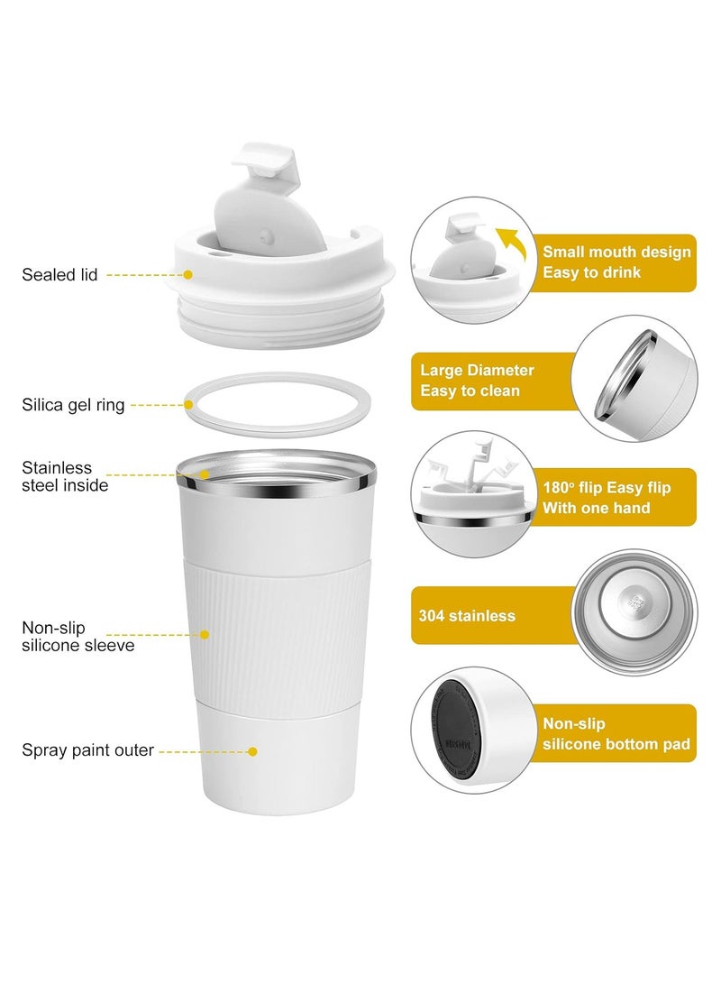 MODERN HOME 380ml Travel Mug Reusable Insulated Coffee Cup Vacuum Insulation Stainless Steel Thermal Coffee Mug for Hot And Cold Drinks - Image 2