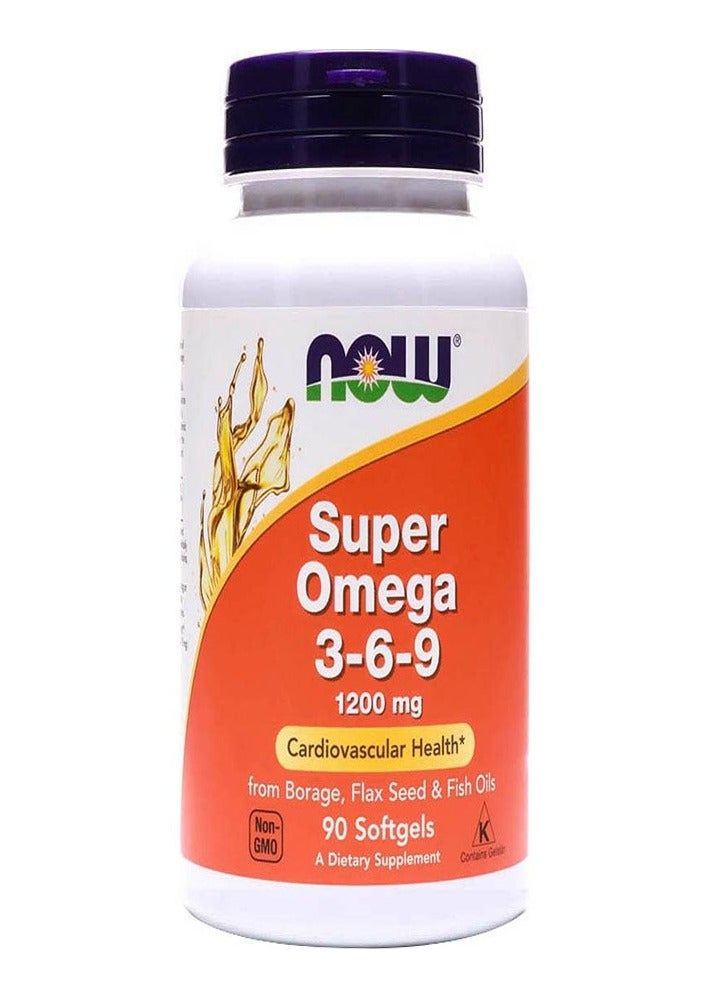 Now Super Omega 3-6-9 1200 Mg 90 Pieces