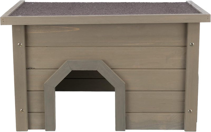 TRIXIE Natura Small Animal House Rabbit Hideout Playpen House Shelter for Rabbits Bunnies Guinea Pigs and Chinchillas GrayGreen - Image 1