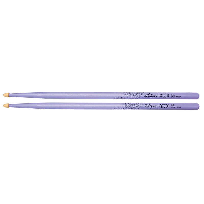 Zildjian Limited Edition 400th Anniversary 5AW Acorn Tip Drumsticks, Purple (Z5AACP-400) - Image 2