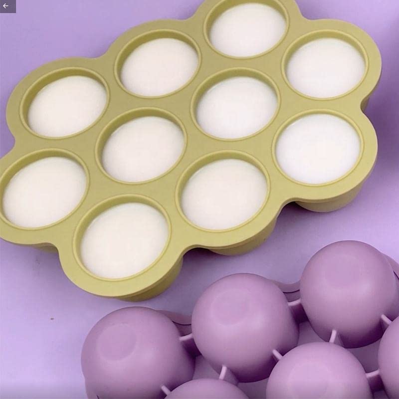 HAPPY BORN Silicone Stalk Ice Spring Shapes 10 Ice Shape Mold Popsicle Shapes Mini Silicone Ice Forms Ice Lolly Mold for Freezing Fruit Or Yogurt Yogurt Kulfi Mold Multicolor Pack of 1 - Image 3