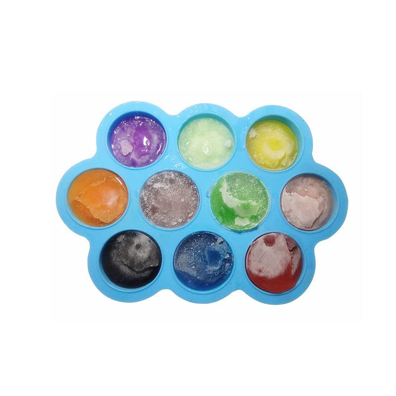 HAPPY BORN Silicone Stalk Ice Spring Shapes 10 Ice Shape Mold Popsicle Shapes Mini Silicone Ice Forms Ice Lolly Mold for Freezing Fruit Or Yogurt Yogurt Kulfi Mold Multicolor Pack of 1 - Image 5