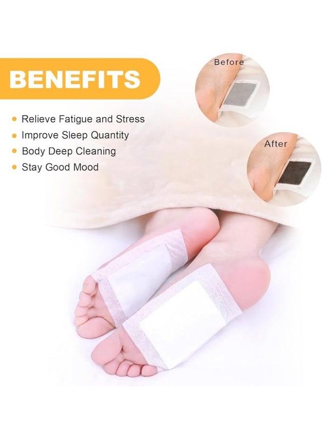 30 Pcs Ginger Foot Pads for Foot Care - Detox, Anti-Swelling & Stress Relief Patches - Image 4