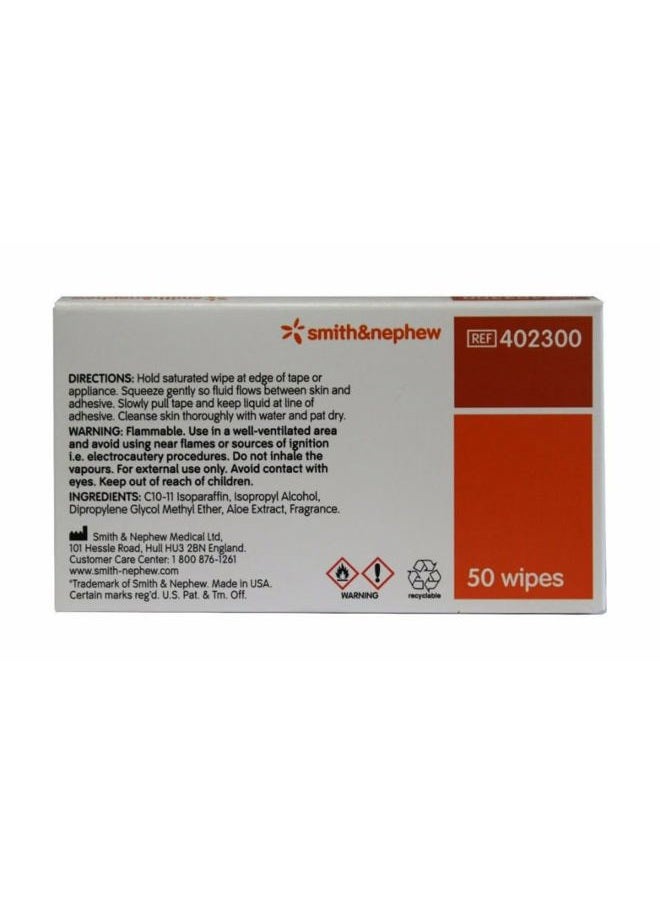 Smith&nephew مناديل إزالة اللاصق UNI-SOLVE 50 عد 4 عبوات - Image 3