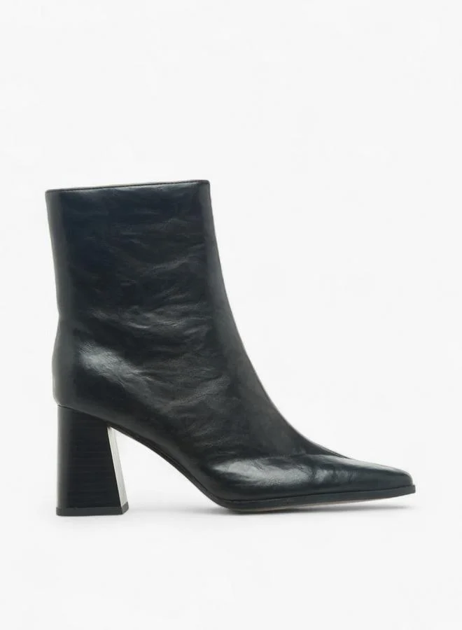 Women Block Heel Ankle Boots